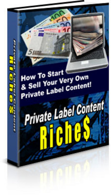 Product picture Private Label Content Riches With PLR